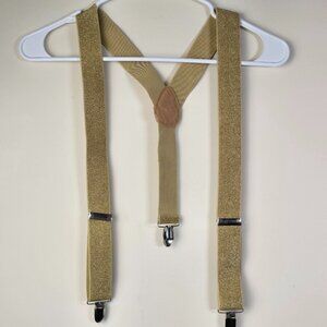 Gold Suspenders Costume 80s 90s Hip Hop Pop Star Disco Rap Robot Futuristic